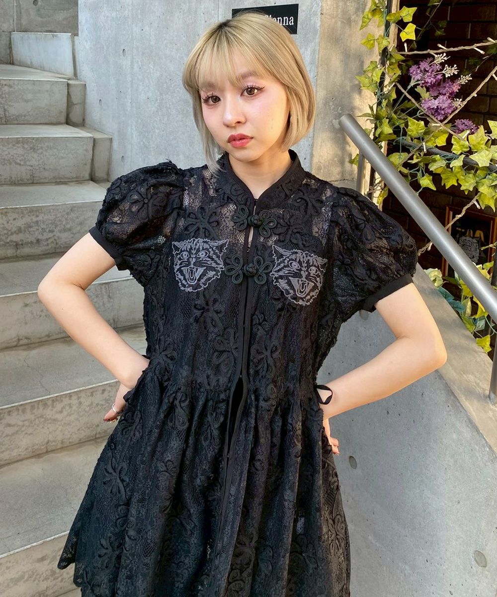 LACY CHINA MINI ONE-PIECE | Candy Stripper（キャンディ