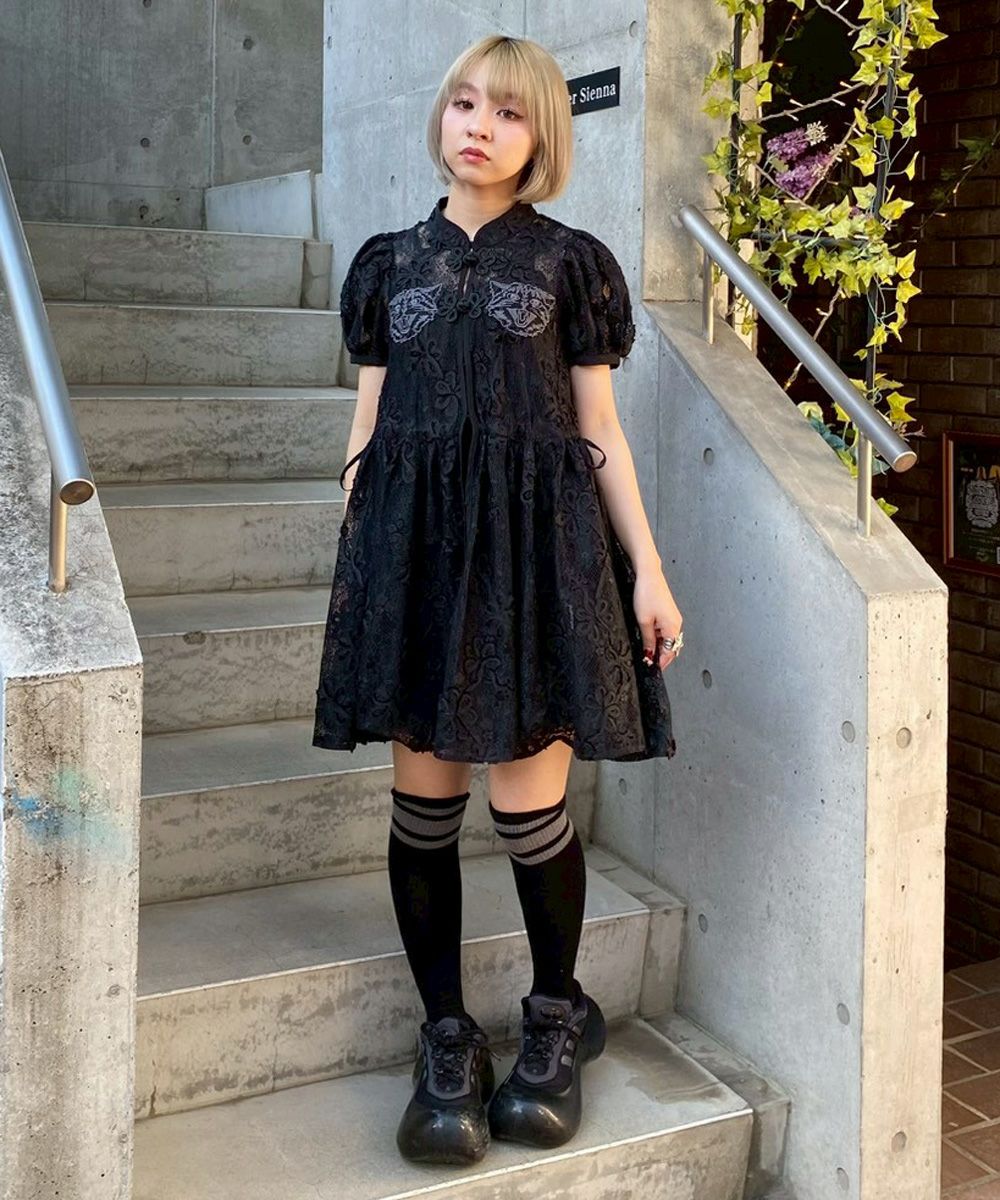 LACY CHINA MINI ONE-PIECE | Candy Stripper（キャンディ