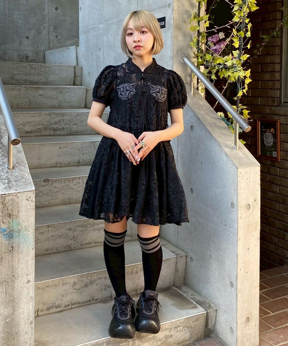 Candy Stripper チャイナワンピース LACY CHINA MINI ONE-PIECE | Candy Stripper（キャンディ