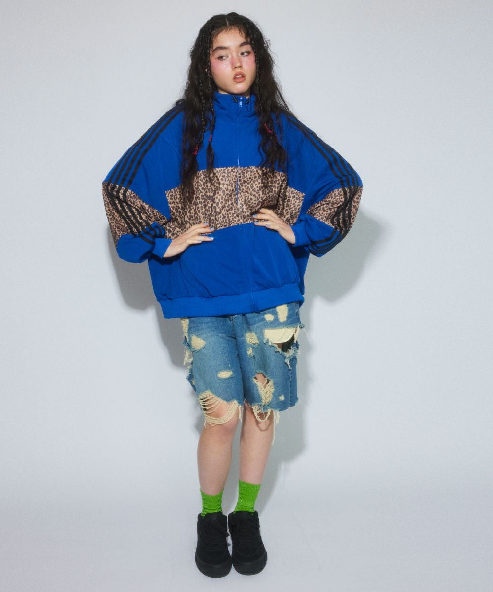 キャンディ　TATTERED LAYERED DENIM HALF パンツ TATTERED LAYERED DENIM HALF PANTS | Candy Stripper（キャンディ