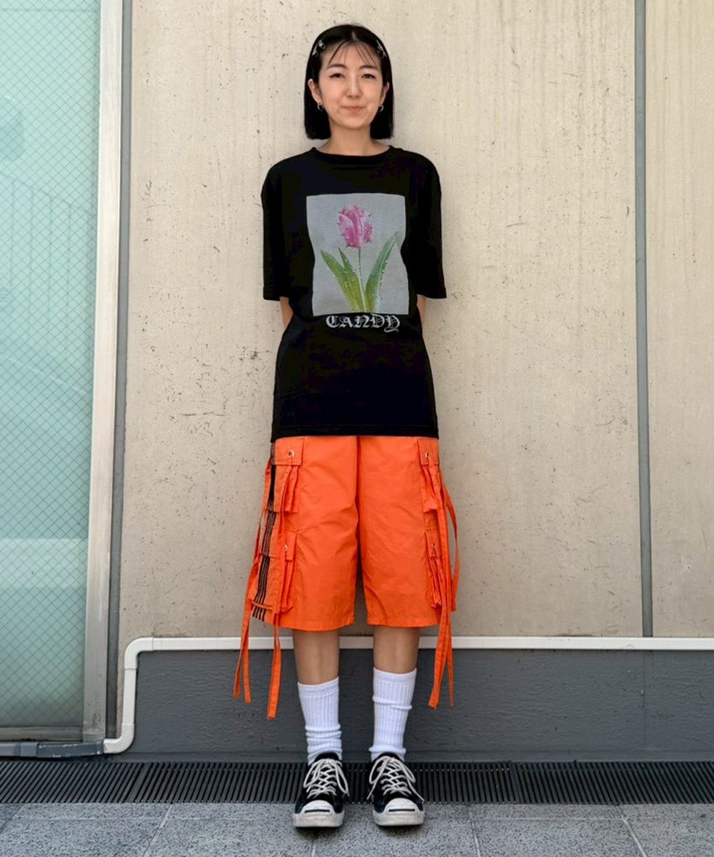 8 POCKETS NYLON HALF PANTS | Candy Stripper（キャンディ