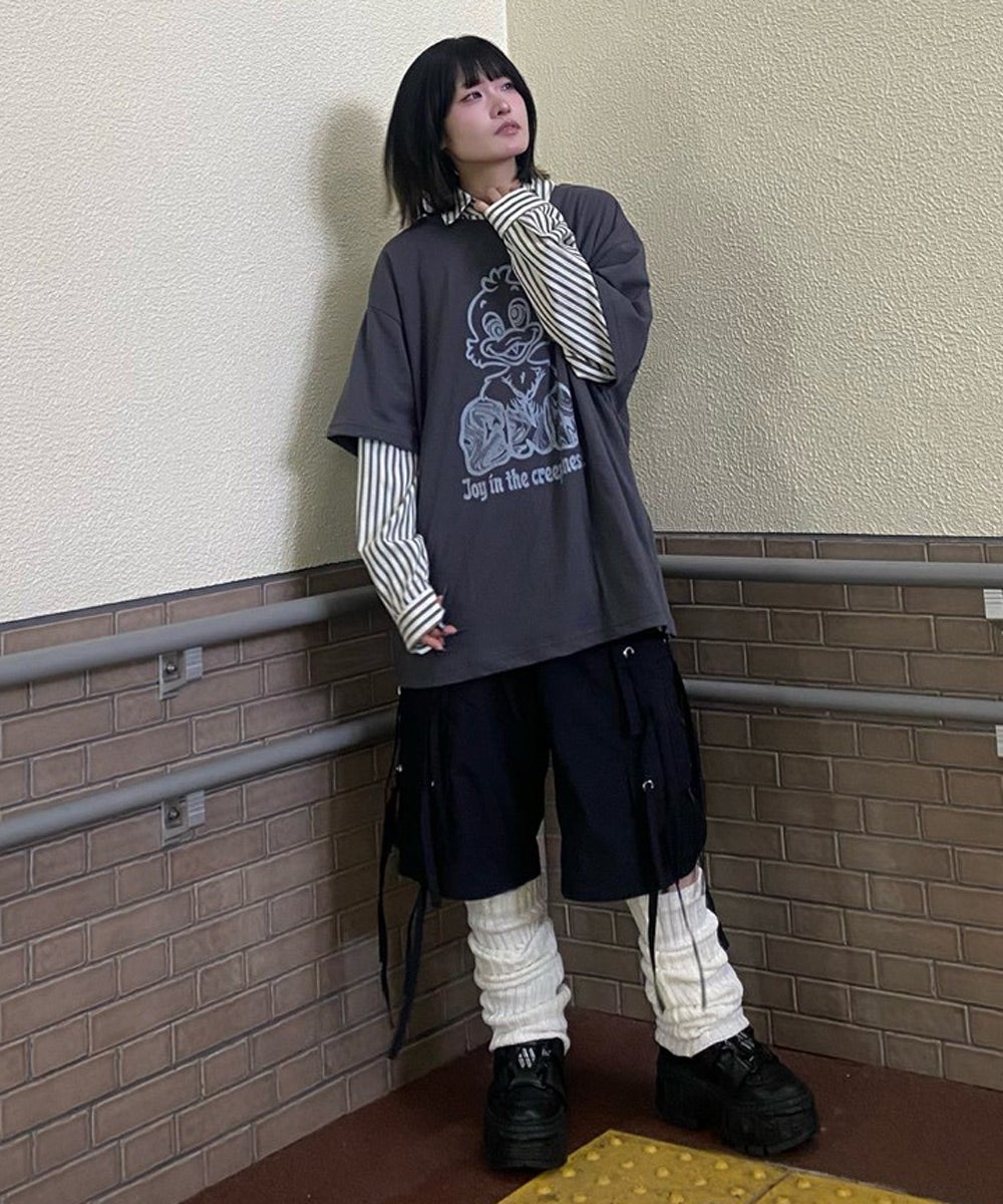8 POCKETS NYLON HALF PANTS | Candy Stripper（キャンディ