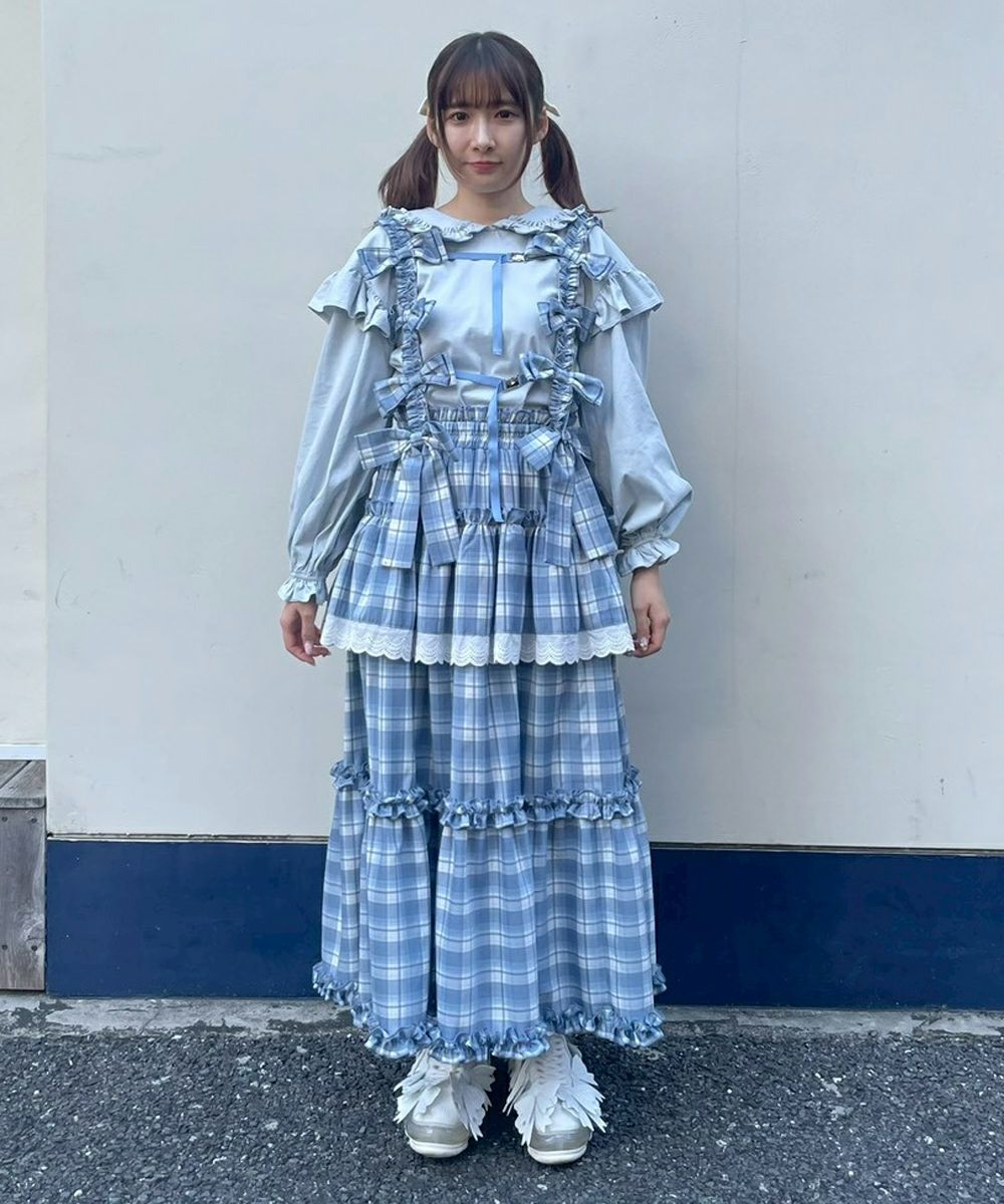AFTERNOON TIERED FRILL SKIRT | Candy Stripper（キャンディ