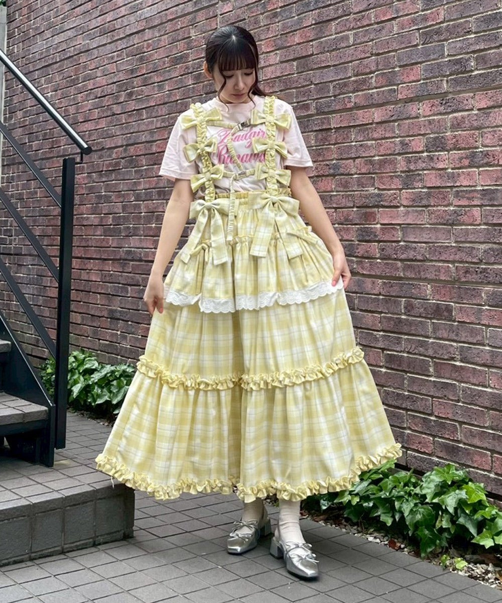 AFTERNOON TIERED FRILL SKIRT | Candy Stripper（キャンディ