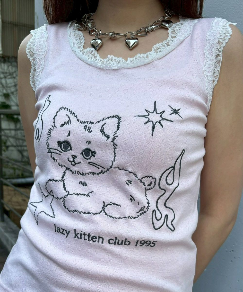 CANDY STRIPPER タンクトップ LAZY KKITTEN TANKTOP | Candy Stripper（キャンディ ストリッパー