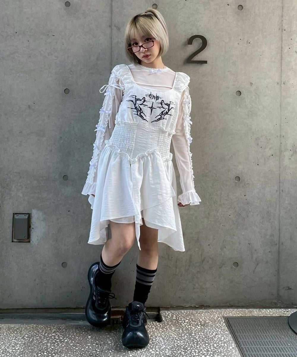 ROSEY CATS CACHE-COEUR DRESS | Candy Stripper（キャンディ
