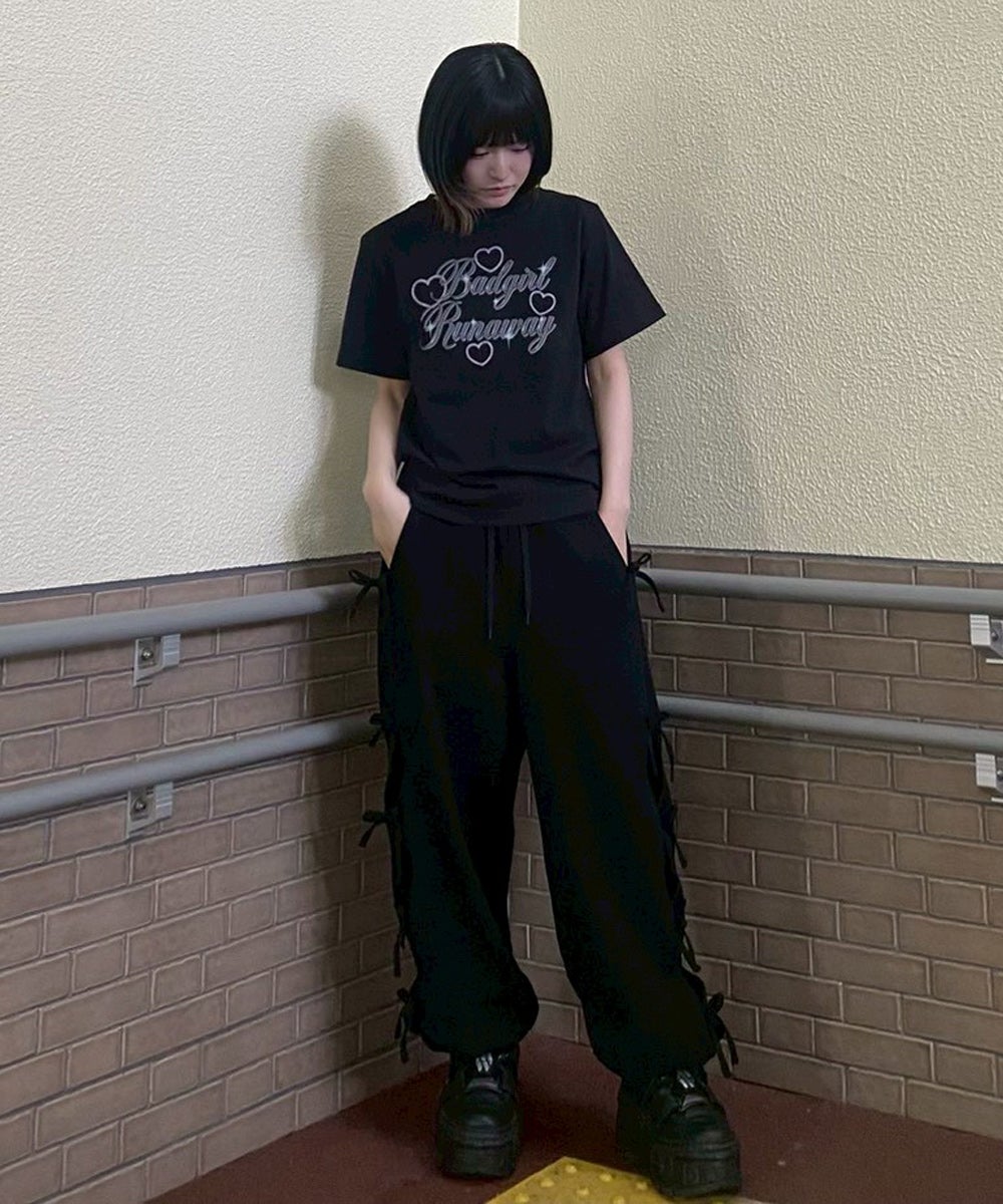 RIBBON HOLE SWEAT PANTS | Candy Stripper(キャンディ ストリッパー RIBBON HOLE SWEAT PANTS | Candy Stripper(キャンディ ストリッパー