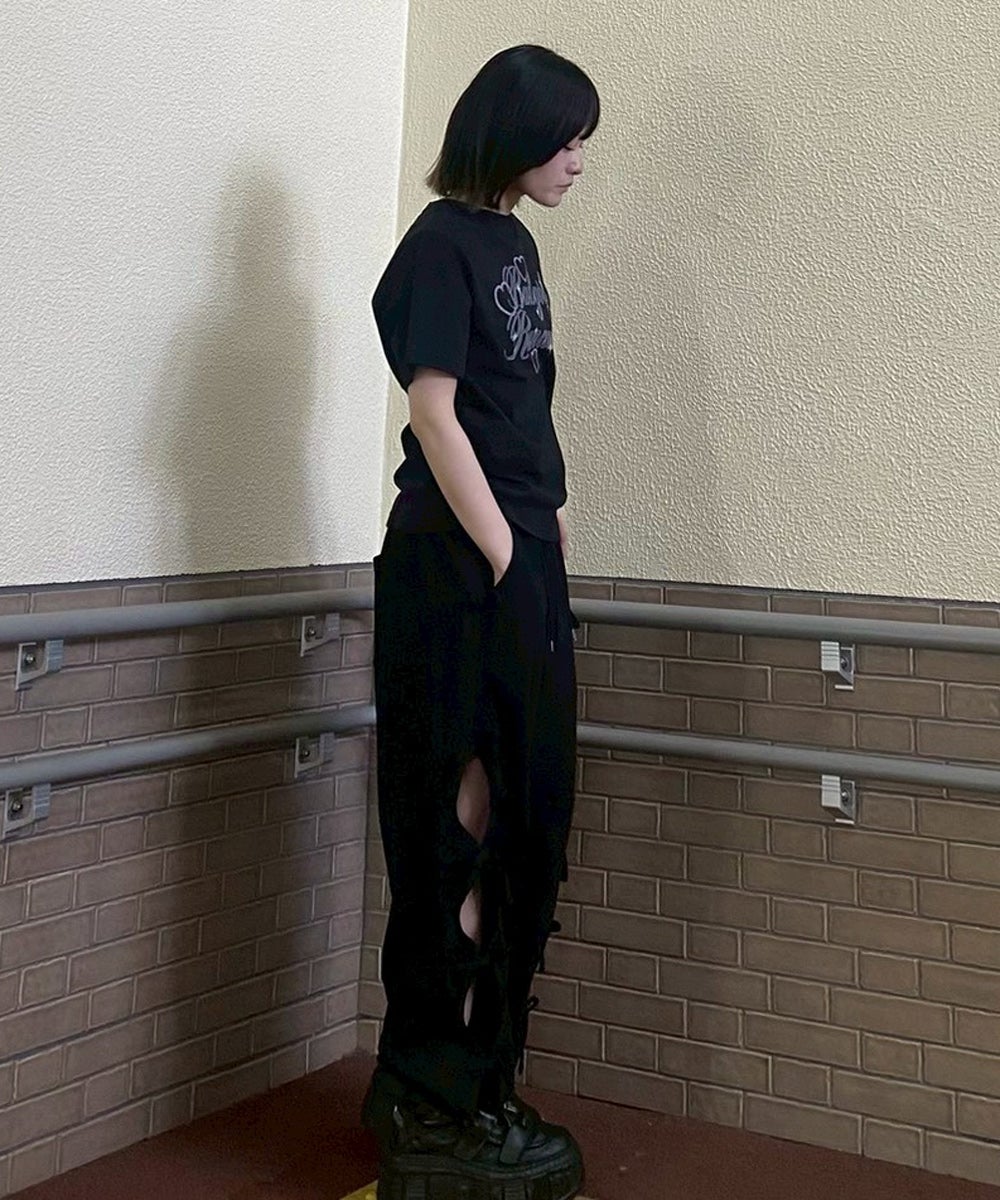 RIBBON HOLE SWEAT PANTS | Candy Stripper（キャンディ ストリッパー