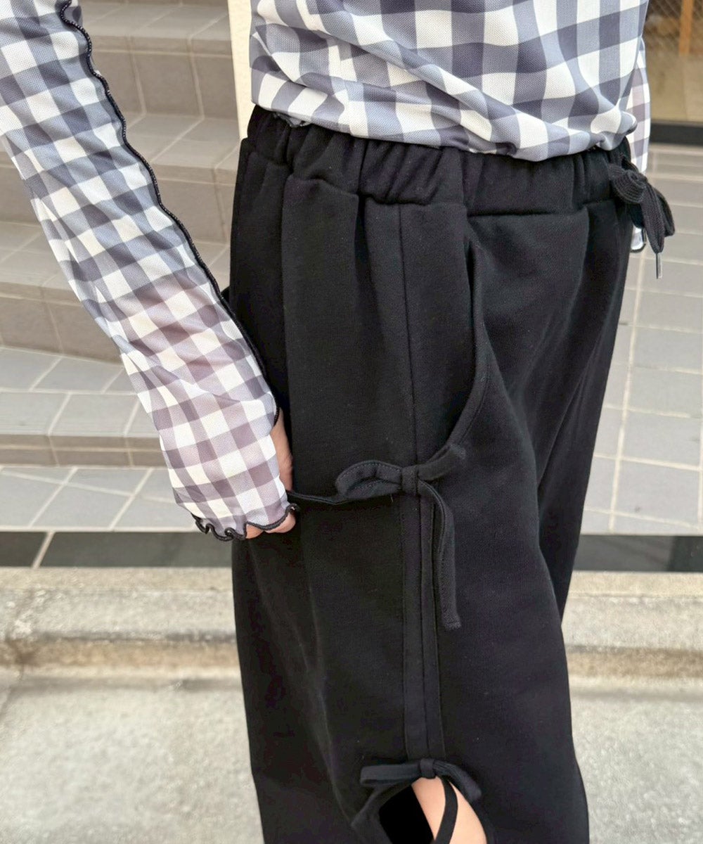 RIBBON HOLE SWEAT PANTS | Candy Stripper（キャンディ ストリッパー