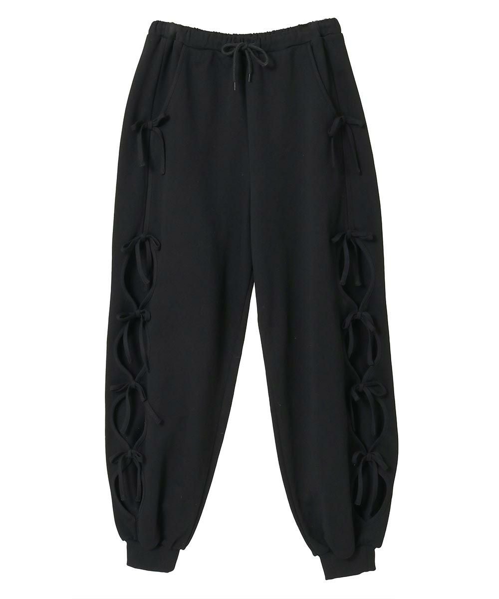 RIBBON HOLE SWEAT PANTS | Candy Stripper（キャンディ ストリッパー