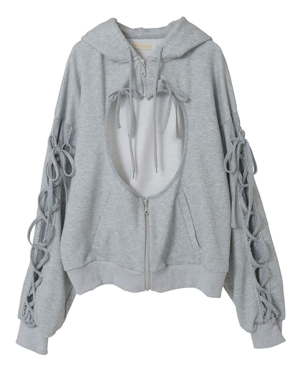 HEART FRILL HOODIE | Candy Stripper（キャンディ ストリッパー