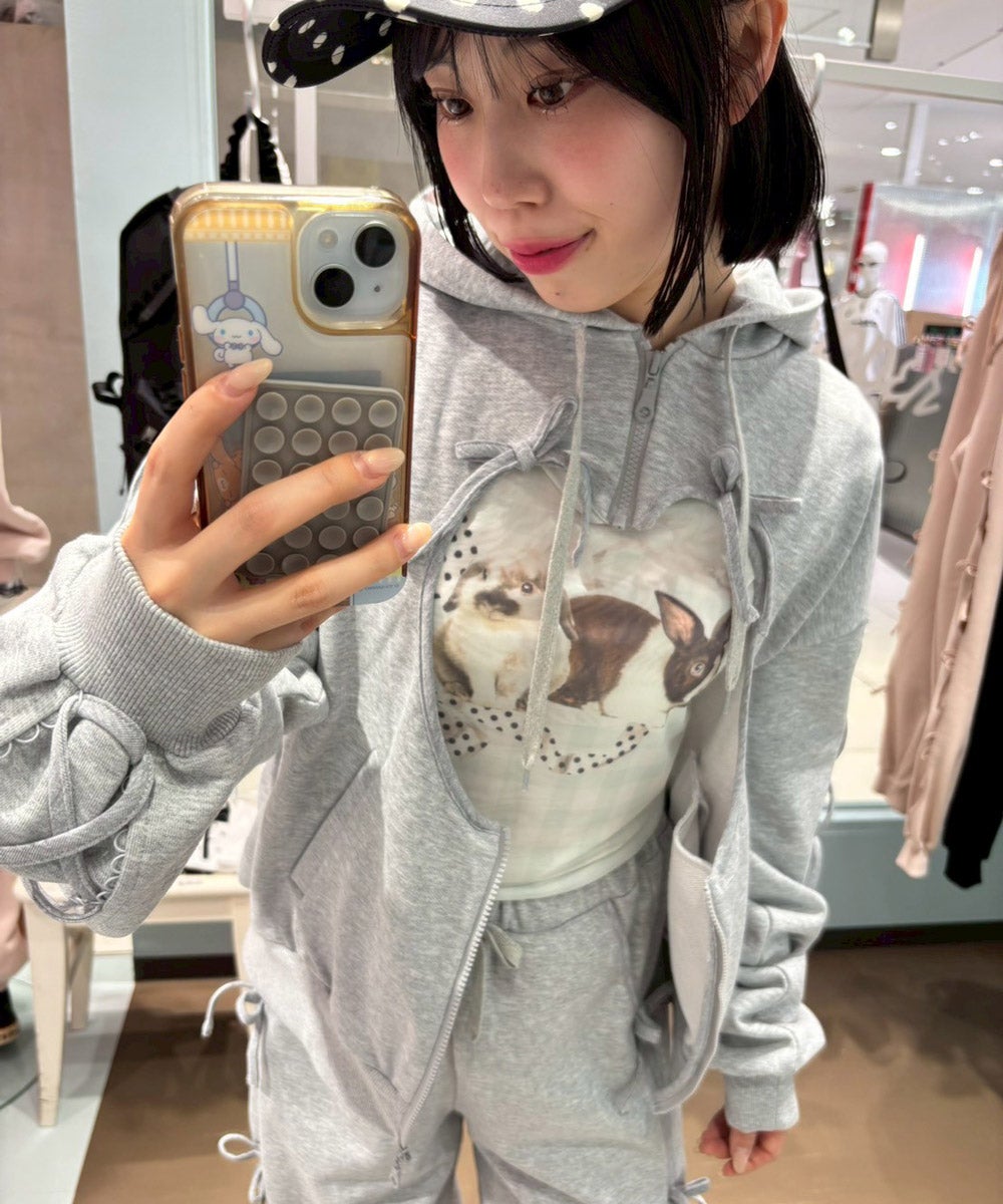 HEART HOLE HOODIE | Candy Stripper（キャンディ ストリッパー
