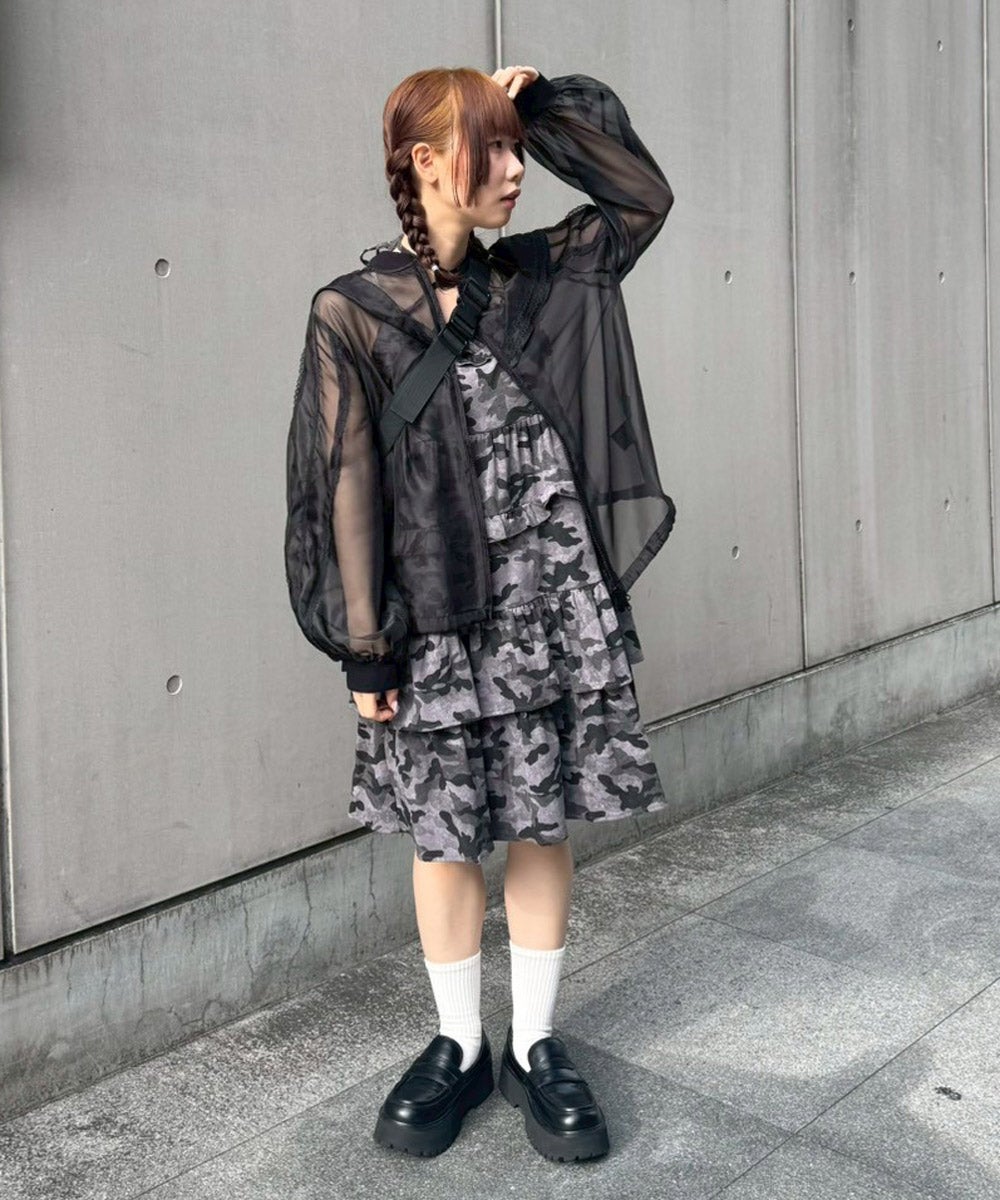 SHEER SAILOR BLOUSON | Candy Stripper（キャンディ ストリッパー