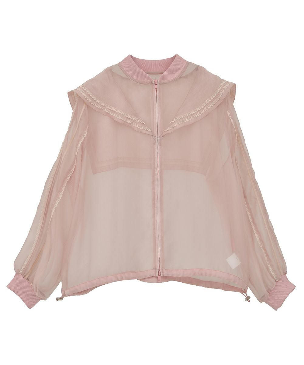 SHEER SAILOR BLOUSON | Candy Stripper（キャンディ ストリッパー