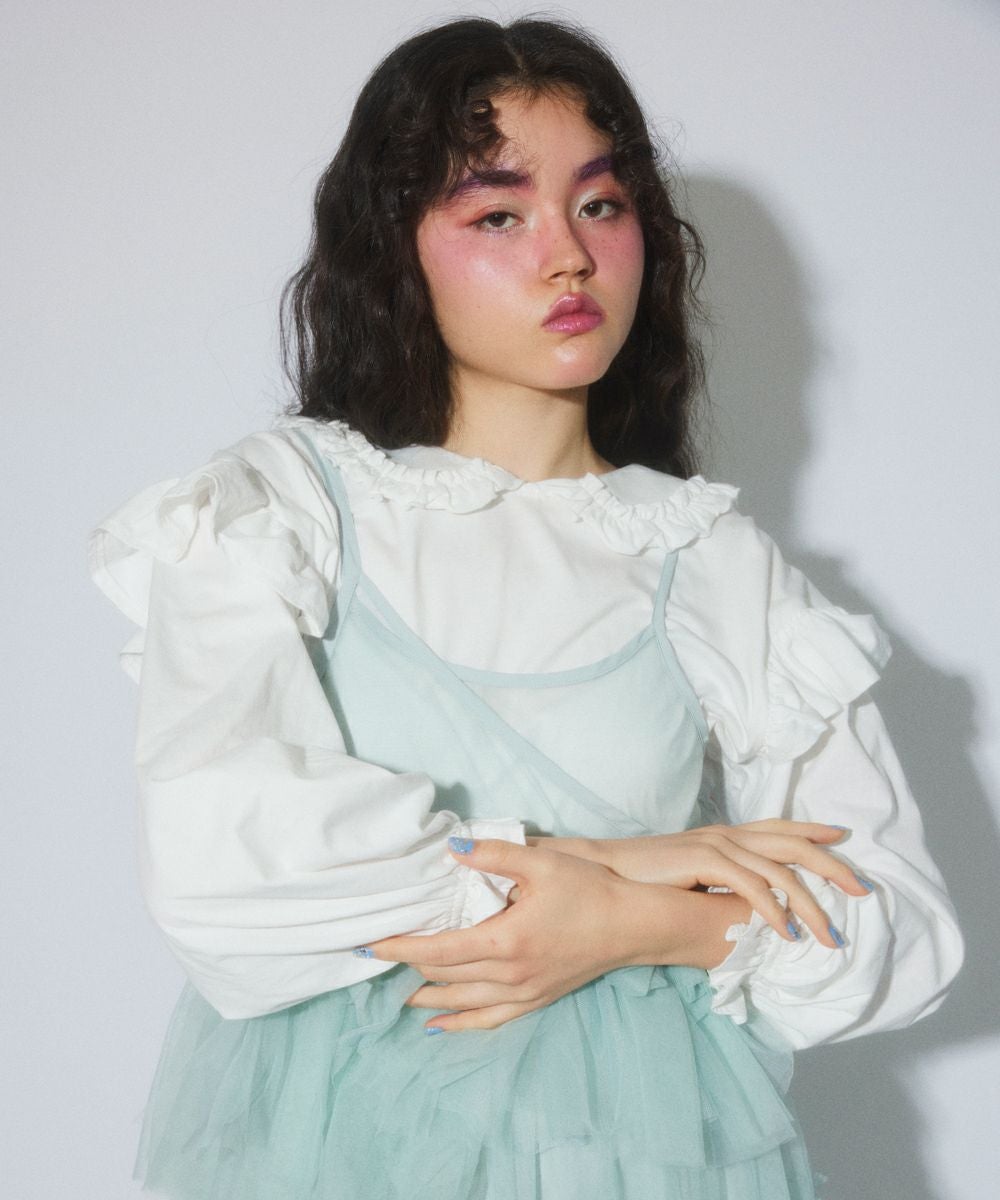 FRILL COLLAR TOPS | Candy Stripper（キャンディ ストリッパー