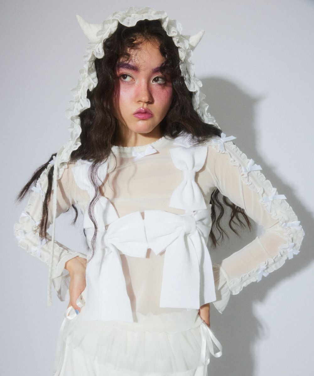 FRILL COLLAR TOPS | Candy Stripper（キャンディ ストリッパー