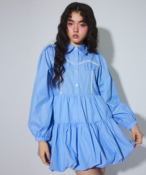 STRIPE BUSTIER DRESS | Candy Stripper（キャンディ ストリッパー 