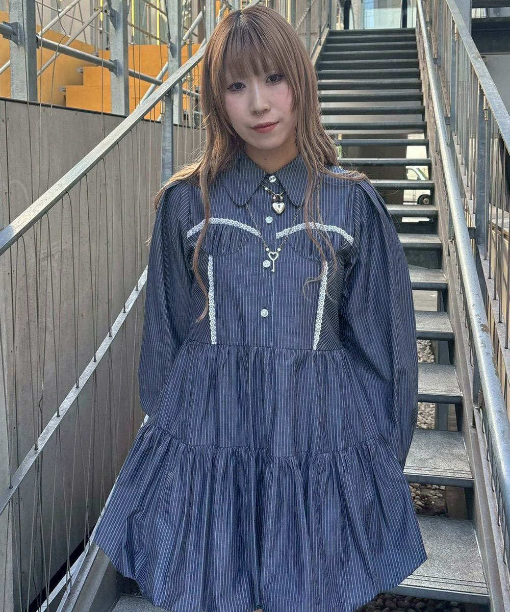 STRIPE BUSTIER DRESS | Candy Stripper（キャンディ ストリッパー