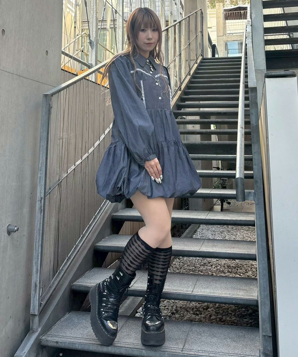 STRIPE BUSTIER DRESS | Candy Stripper（キャンディ ストリッパー