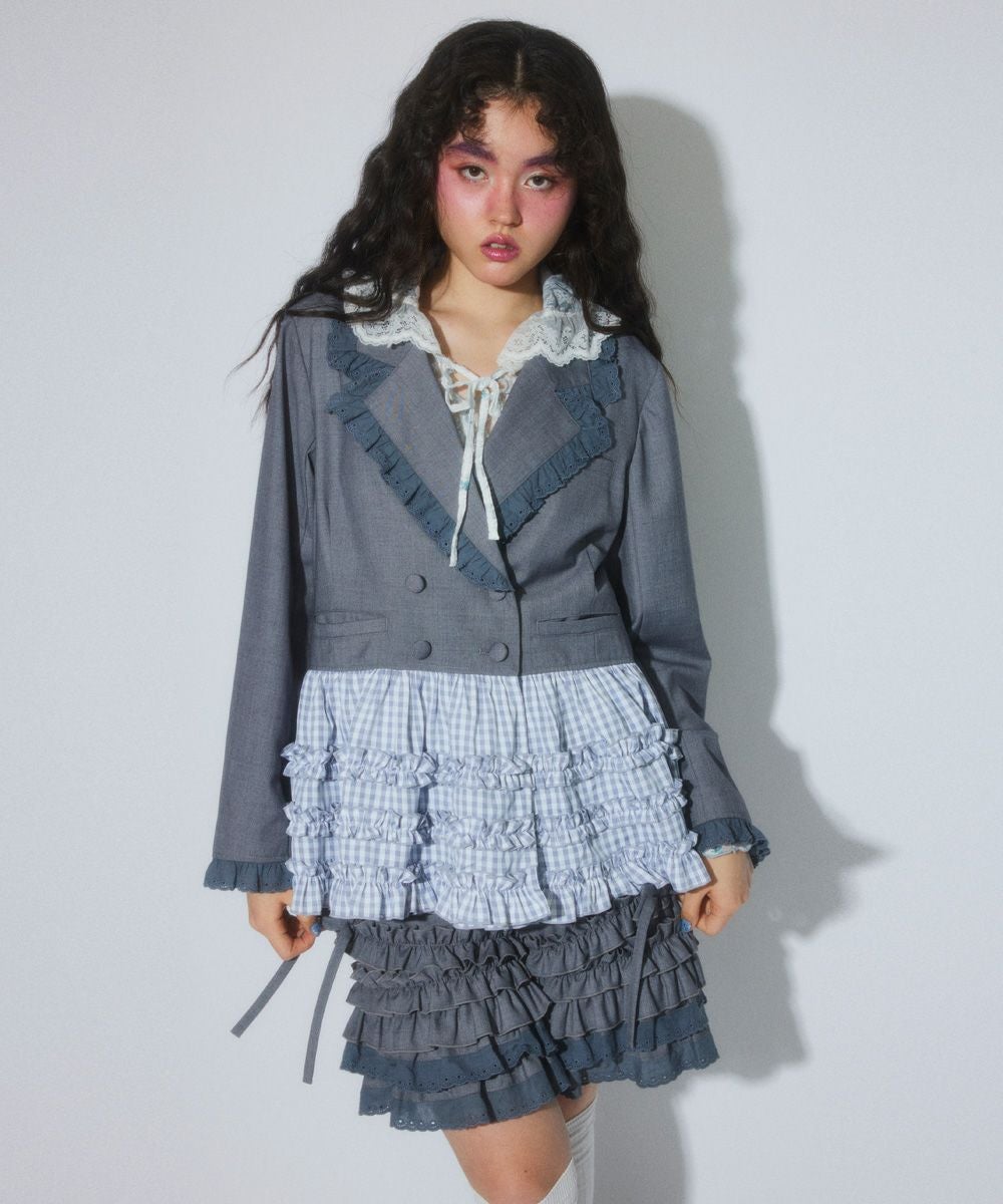 PEPLUM FRILL JACKET | Candy Stripper（キャンディ ストリッパー 