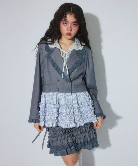 PEPLUM FRILL JACKET | Candy Stripper（キャンディ ストリッパー 