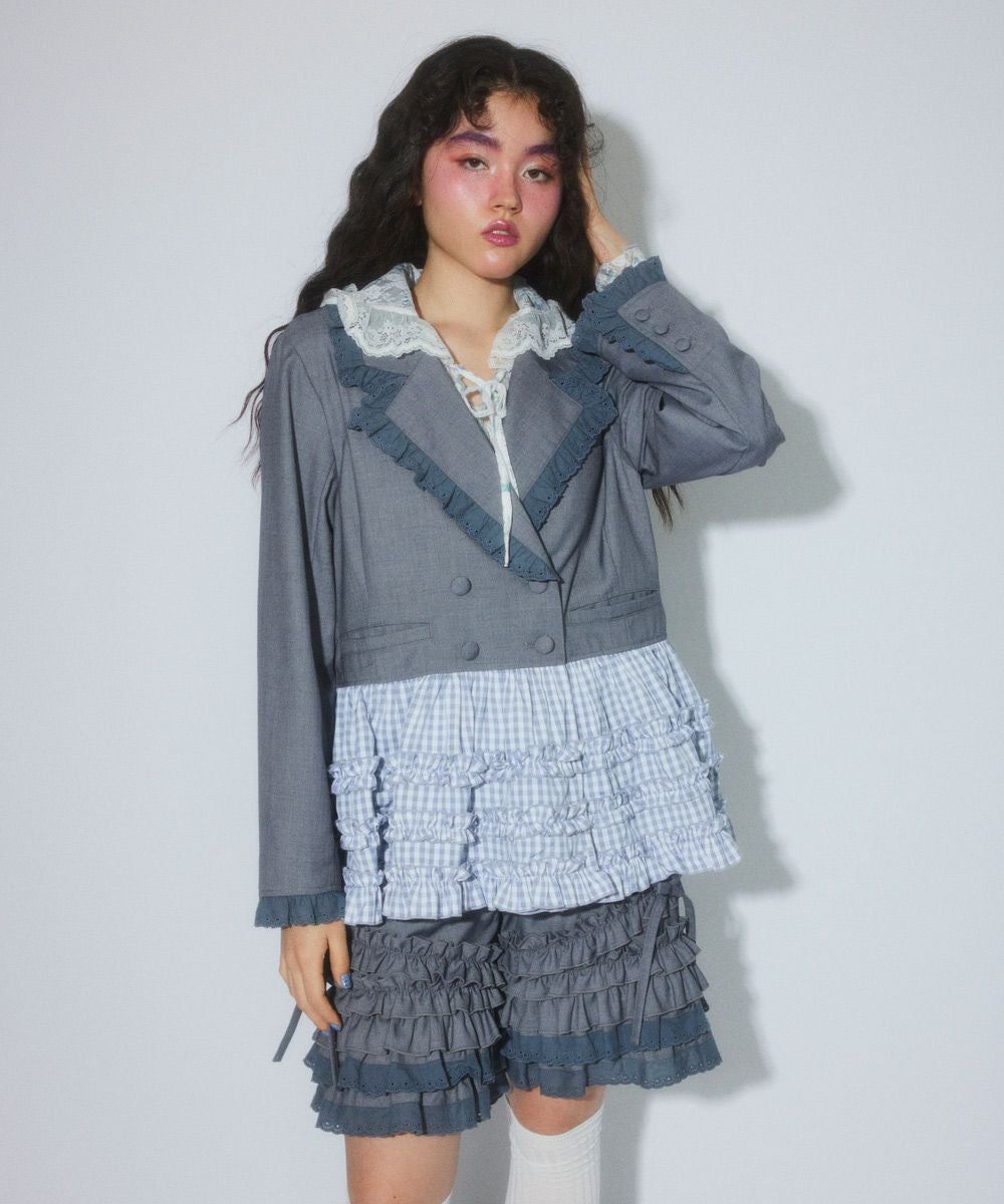 PEPLUM FRILL JACKET | Candy Stripper（キャンディ ストリッパー