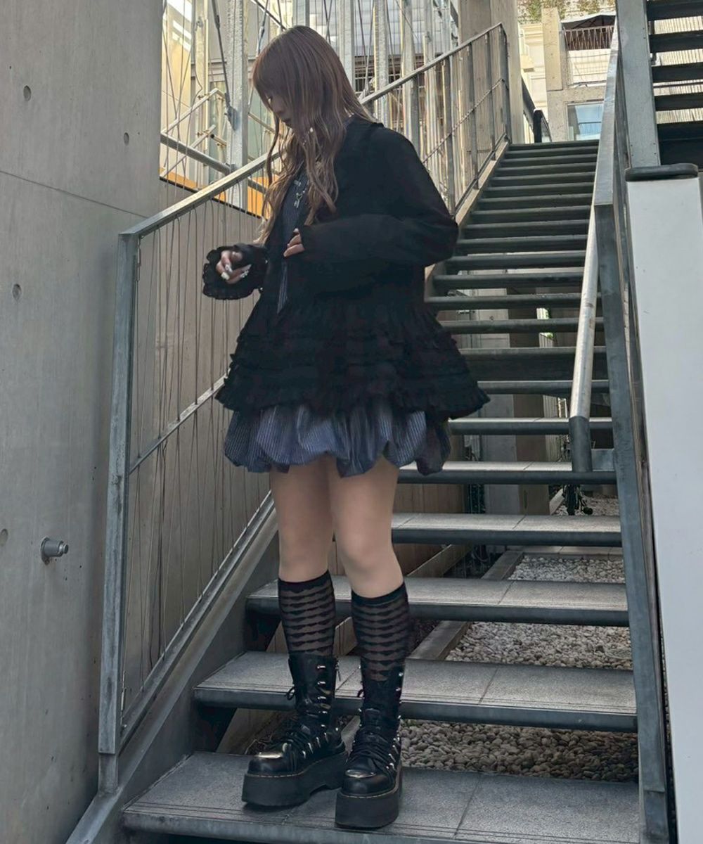 PEPLUM FRILL JACKET | Candy Stripper（キャンディ ストリッパー
