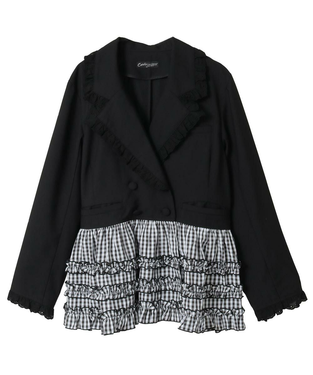 PEPLUM FRILL JACKET | Candy Stripper（キャンディ ストリッパー