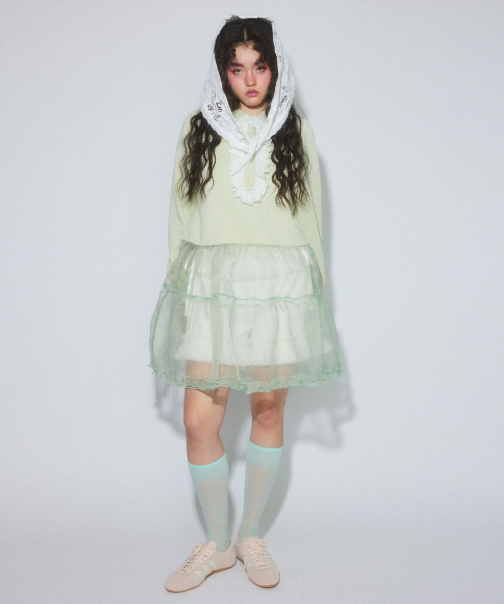 LACE COLLAR POLO ONE-PIECE | Candy Stripper（キャンディ
