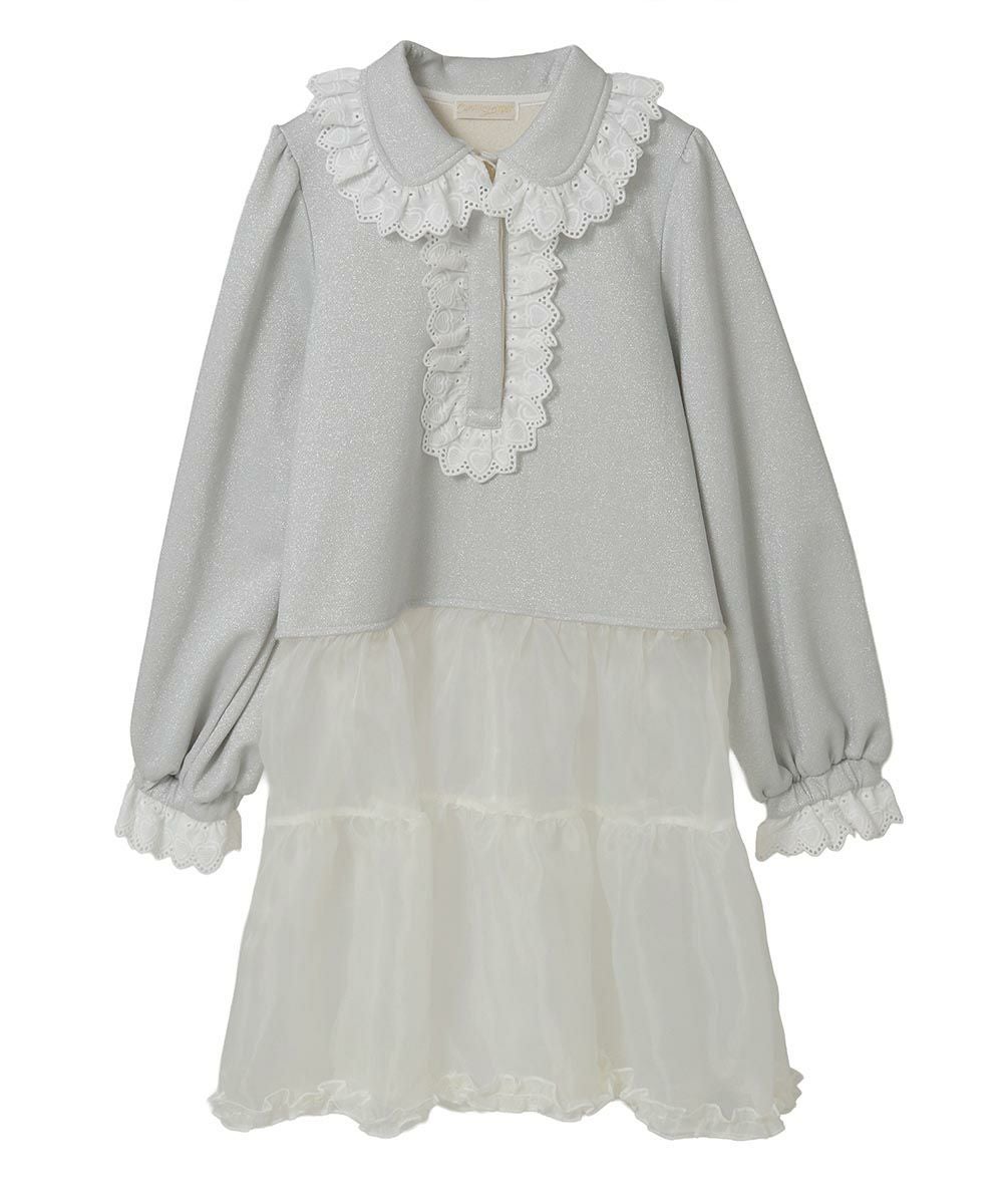 LACE COLLAR POLO ONE-PIECE | Candy Stripper（キャンディ