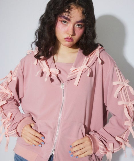FULL OF RIBBON SAILOR JERSEY BLOUSON | Candy Stripper（キャンディ 