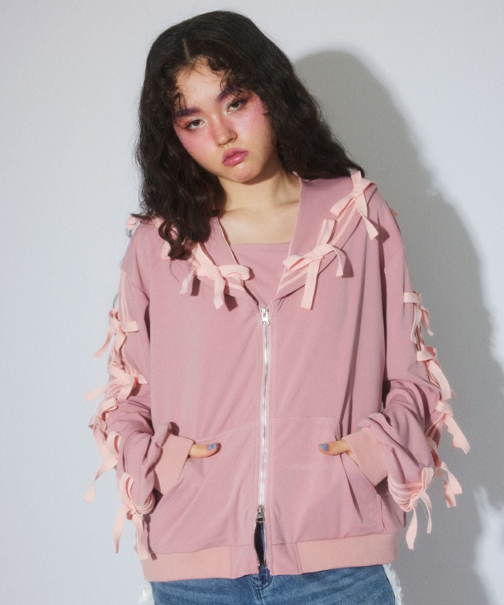 キャンスト Candy Stripper ジャージブルゾン ピンク FULL OF RIBBON SAILOR JERSEY BLOUSON | Candy Stripper（キャンディ