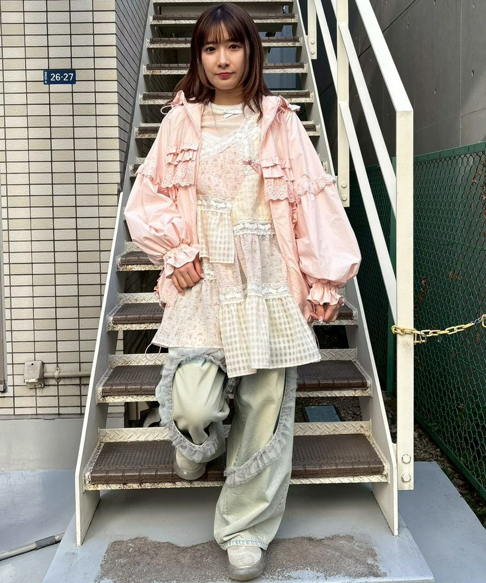 LACY TRACK JACKET | Candy Stripper(キャンディ ストリッパー LACY TRACK JACKET | Candy Stripper(キャンディ ストリッパー