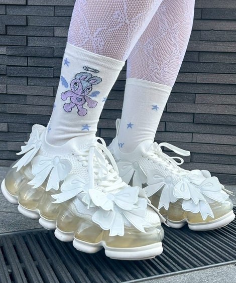 DOT SLIT HIGH SOCKS | Candy Stripper（キャンディ ストリッパー 