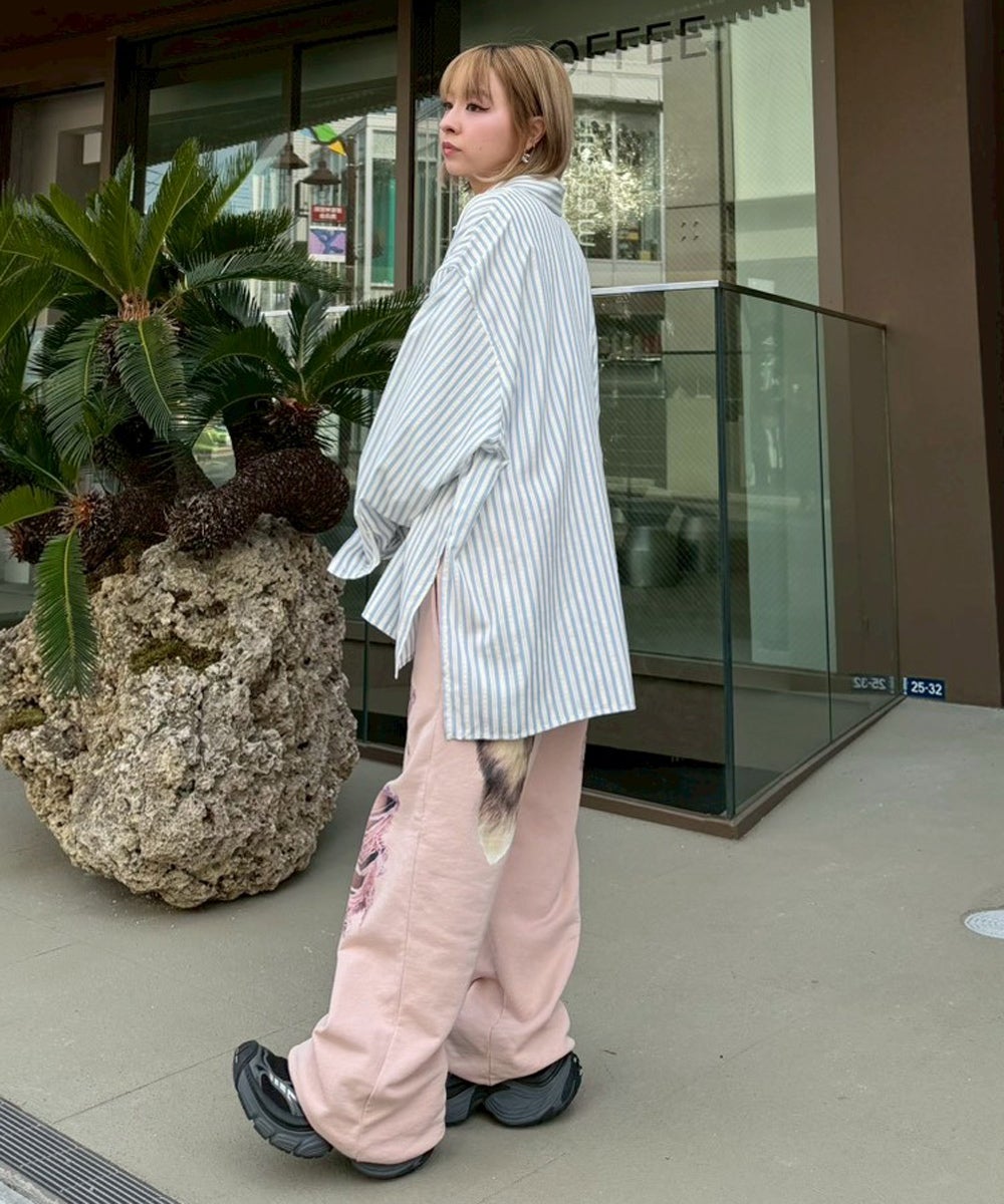 DAMAGE PRINT SWEAT PANTS | Candy Stripper（キャンディ ストリッパー