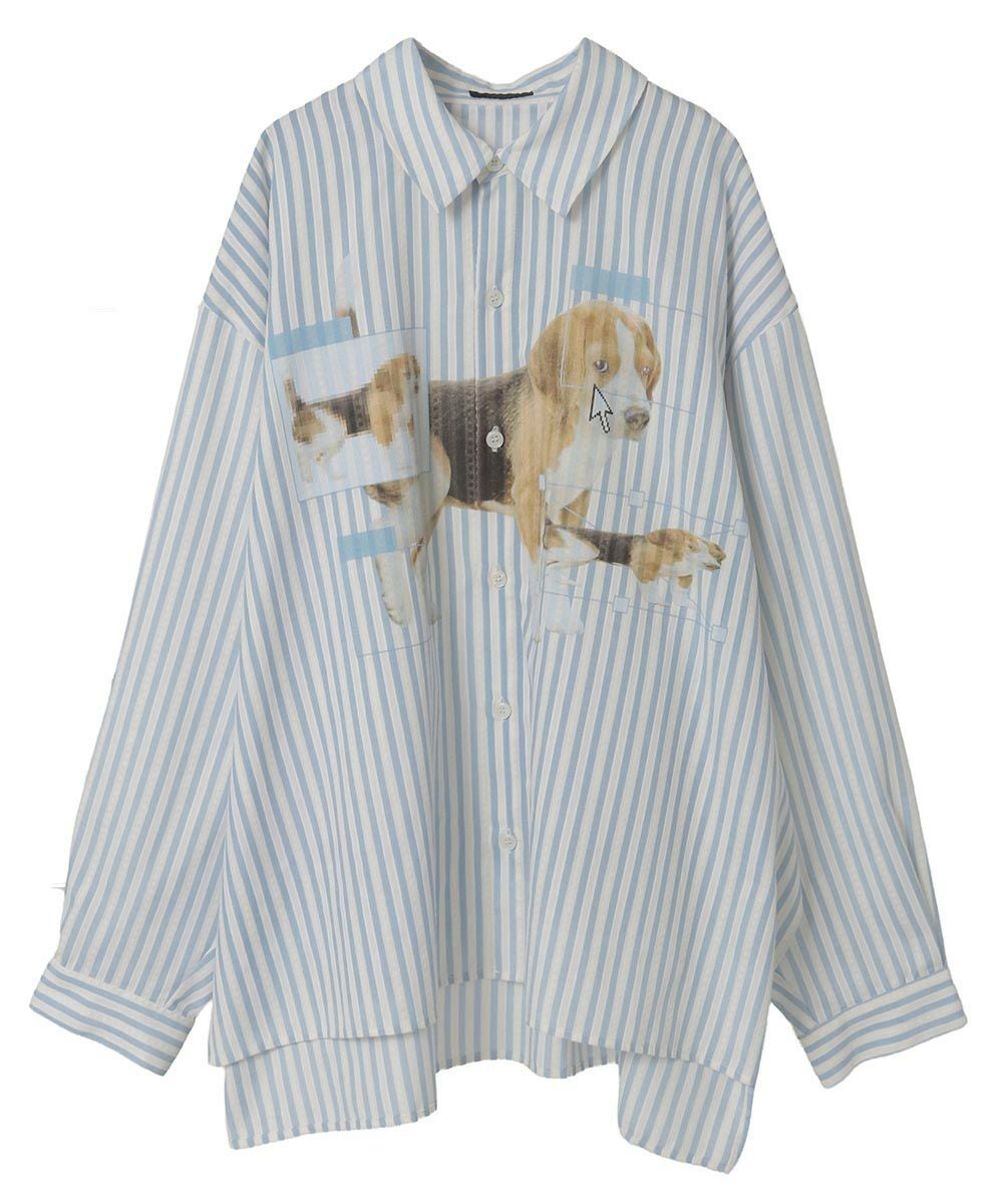 DOG PRINT OVER SHIRT | Candy Stripper（キャンディ ストリッパー