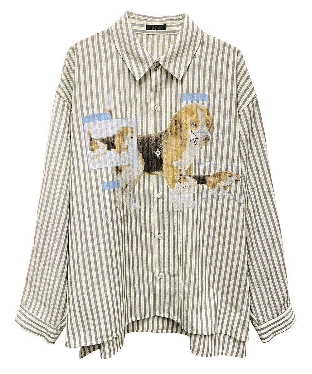 DOG PRINT OVER SHIRT | Candy Stripper（キャンディ ストリッパー