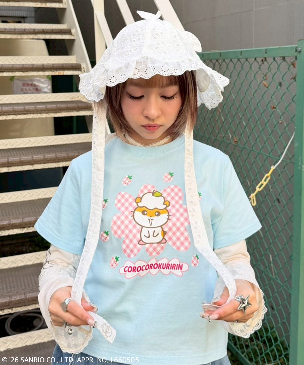 COROCOROKURIRIN】FLOWER LACE HAT | Candy Stripper（キャンディ
