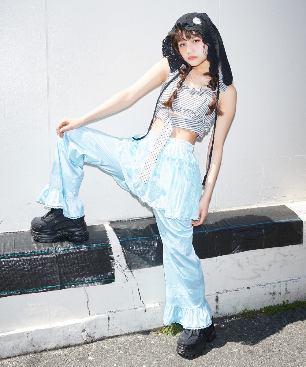 HEART DAMAGE DENIM PANTS | Candy Stripper（キャンディ ストリッパー