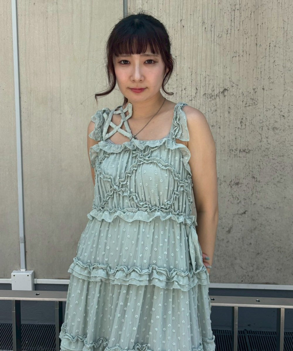 Candy Stripper スターモチーフ クロシェ キャミ STAR STRAP CAMI ONE-PIECE | Candy Stripper（キャンディ