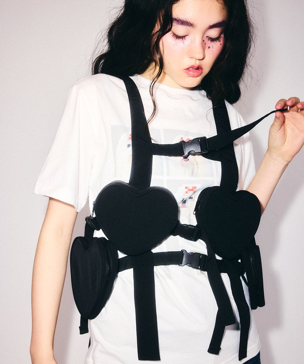 MISSING YOU RIBBON TULLE HARNESS | Candy Stripper（キャンディ