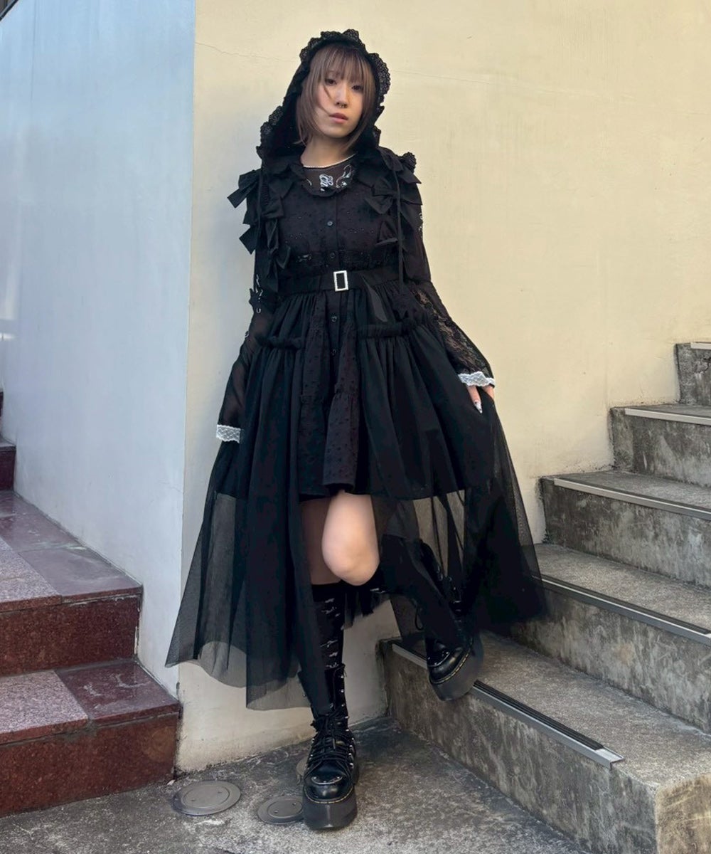 MISSING YOU RIBBON TULLE HARNESS | Candy Stripper（キャンディ