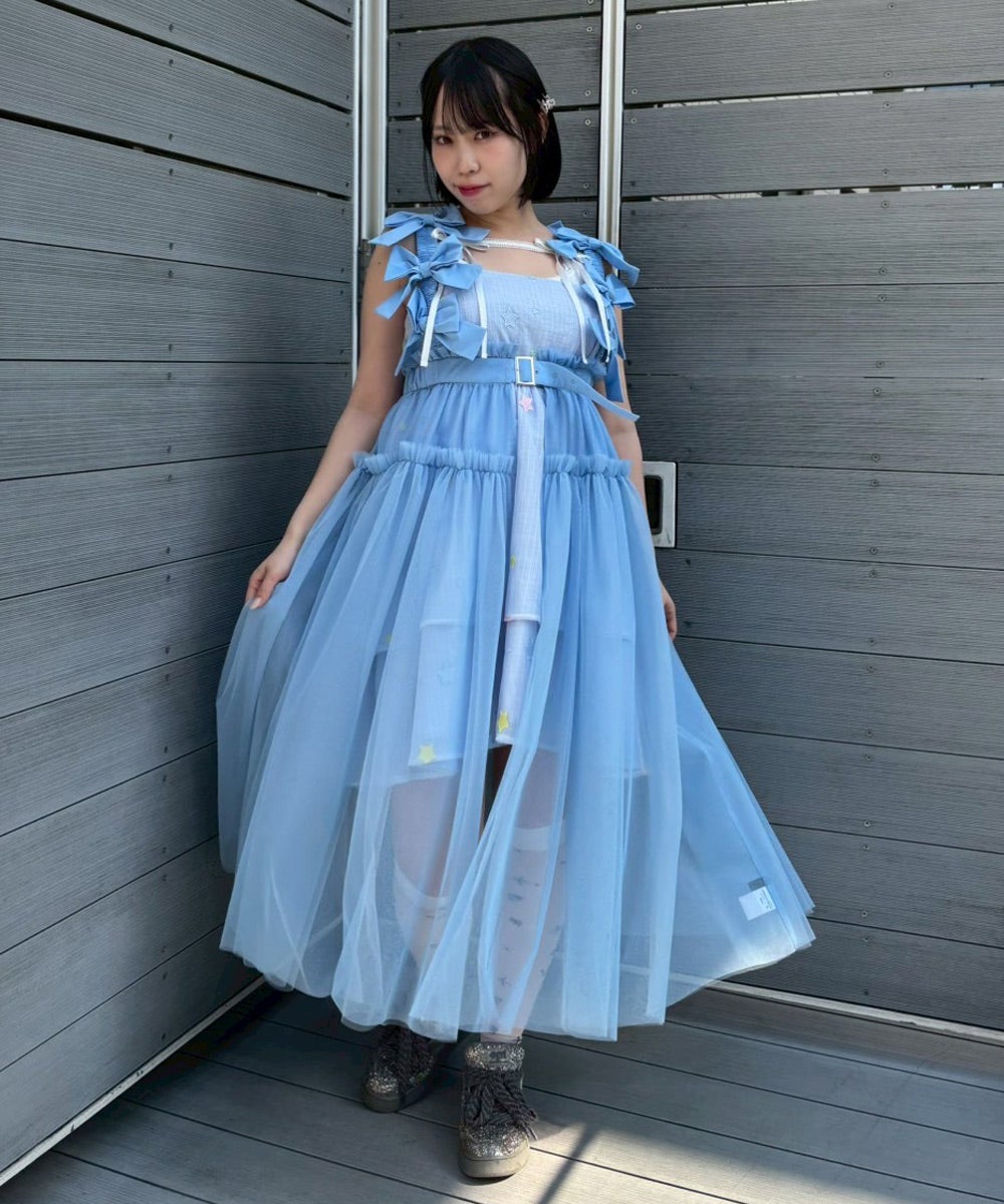 MISSING YOU RIBBON TULLE HARNESS | Candy Stripper（キャンディ