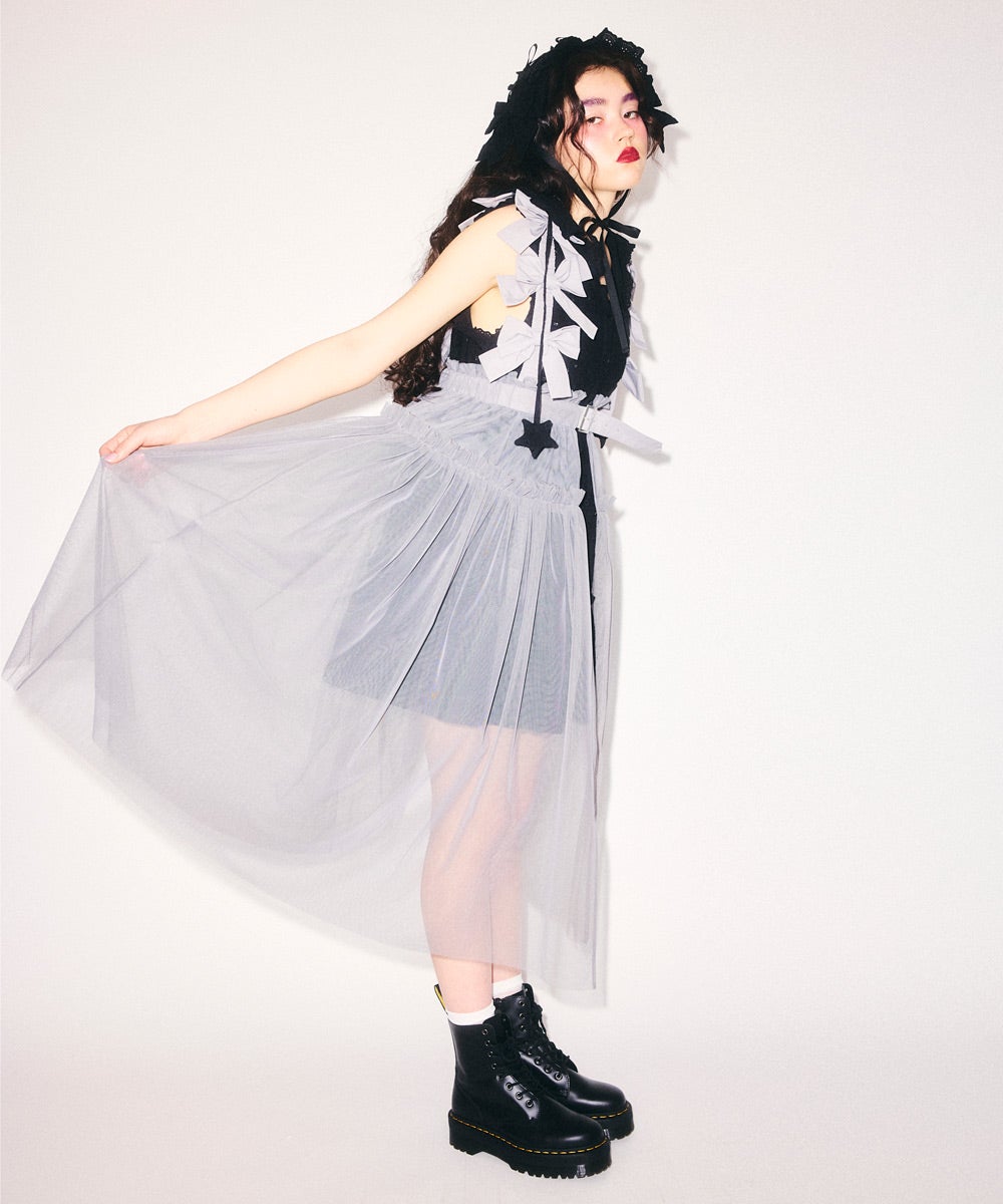 MISSING YOU RIBBON TULLE HARNESS | Candy Stripper（キャンディ