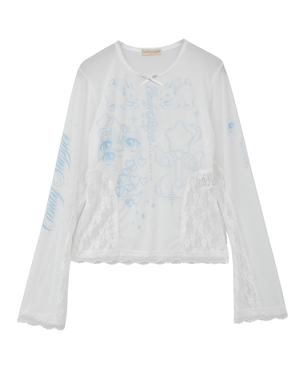 MAGICAL GIRL TATTOO LACE TOPS | Candy Stripper（キャンディ