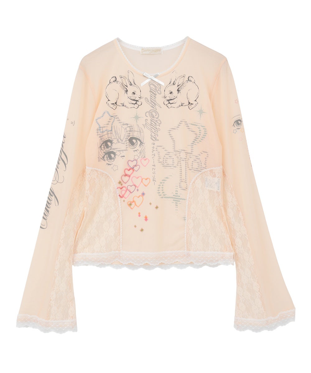 MAGICAL GIRL TATTOO LACE TOPS | Candy Stripper（キャンディ