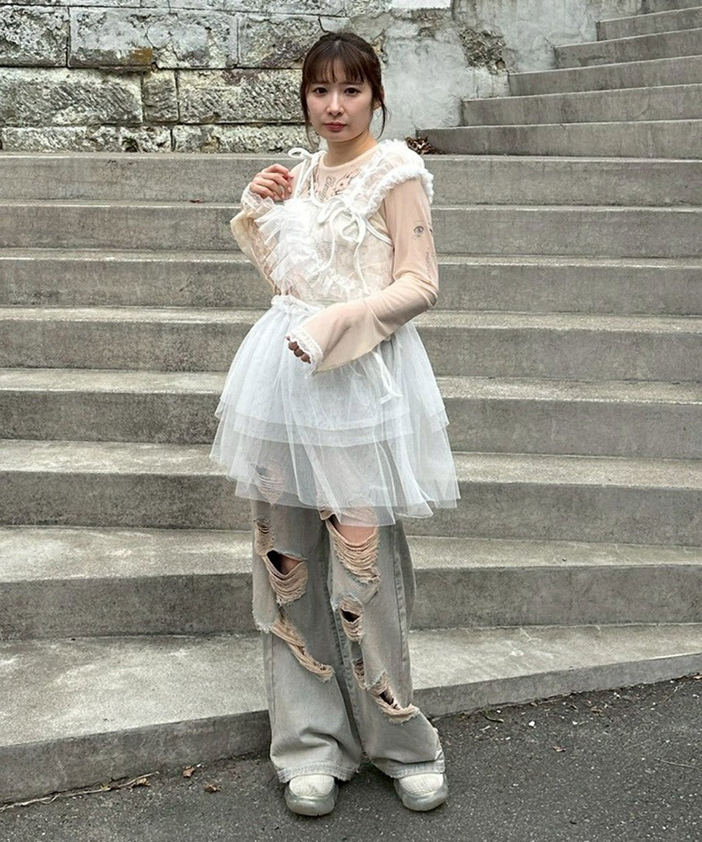 MAGICAL GIRL TATTOO LACE TOPS | Candy Stripper（キャンディ