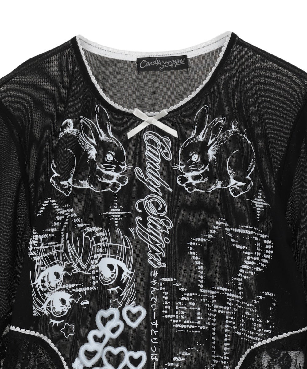 MAGICAL GIRL TATTOO LACE TOPS | Candy Stripper（キャンディ