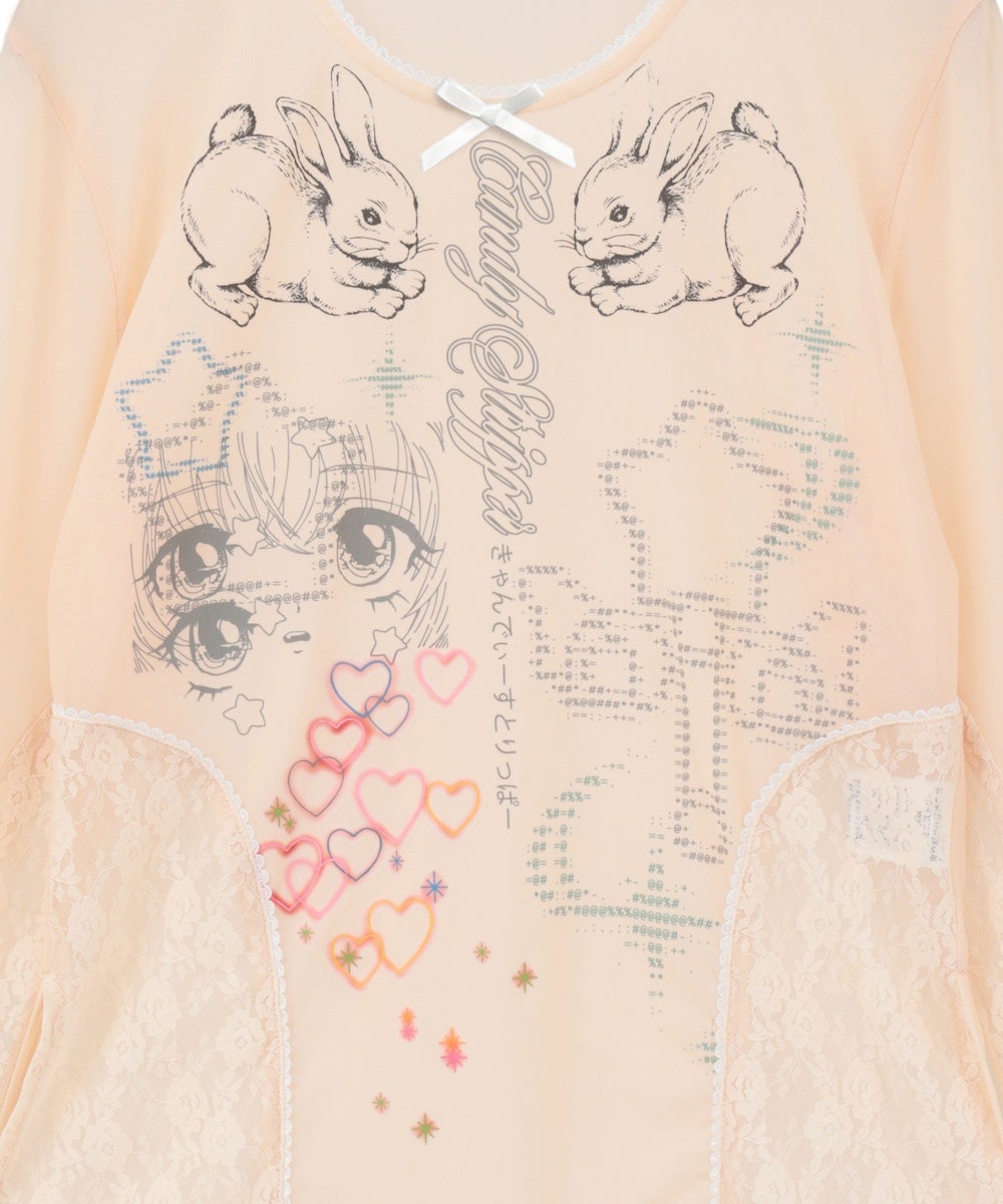 MAGICAL GIRL TATTOO LACE TOPS | Candy Stripper（キャンディ