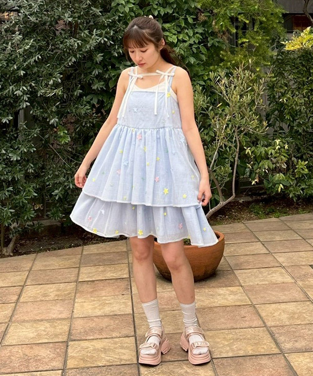 SHEER TWINKLE CAMISOLE MINI DRESS | Candy Stripper（キャンディ
